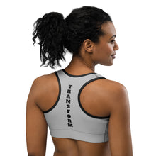 Load image into Gallery viewer, Silver Sports bra