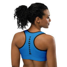 Load image into Gallery viewer, Blue Sports bra