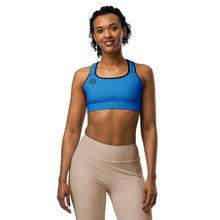 Load image into Gallery viewer, Blue Sports bra