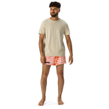 Load image into Gallery viewer, Orange Abstract Unisex Athletic Shorts