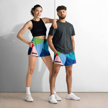 Load image into Gallery viewer, Color Wheel Unisex Athletic Shorts