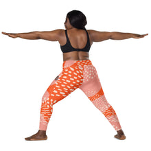 Load image into Gallery viewer, Orange Abstract Pocket Leggings