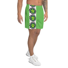 Load image into Gallery viewer, Suban Green Striped Long Shorts