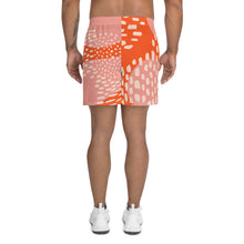 Load image into Gallery viewer, Orange Abstrat Athletic Shorts