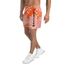 Load image into Gallery viewer, Orange Abstrat Athletic Shorts