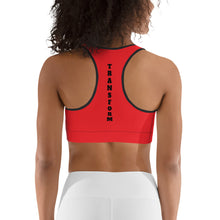 Load image into Gallery viewer, Red Side Stripe Suban Sports bra