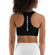 Load image into Gallery viewer, Black Center Stripe Suban Sports bra