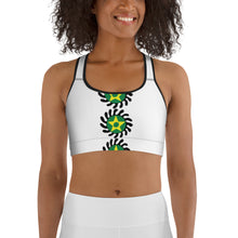 Load image into Gallery viewer, White Center Suban Sports bra