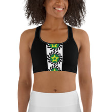 Load image into Gallery viewer, Black Center Stripe Suban Sports bra