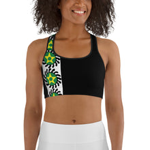 Load image into Gallery viewer, Black Side Stripe Suban Sports bra
