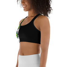 Load image into Gallery viewer, Black Side Stripe Suban Sports bra