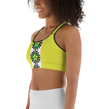 Load image into Gallery viewer, Yellow Center Stripe Suban Sports bra