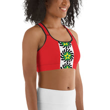 Load image into Gallery viewer, Red Center Stripe Suban Sports bra