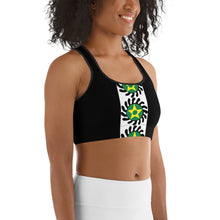 Load image into Gallery viewer, Black Center Stripe Suban Sports bra