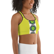 Load image into Gallery viewer, Yellow Center Stripe Suban Sports bra