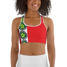 Load image into Gallery viewer, Red Side Stripe Suban Sports bra