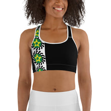 Load image into Gallery viewer, Black Side Stripe Suban Sports bra
