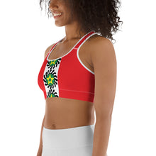 Load image into Gallery viewer, Red Center Stripe Suban Sports bra