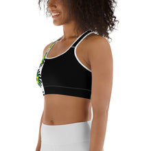 Load image into Gallery viewer, Black Side Stripe Suban Sports bra