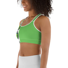 Load image into Gallery viewer, Green Side Stripe Suban Sports bra