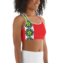 Load image into Gallery viewer, Red Side Stripe Suban Sports bra