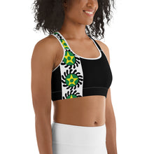 Load image into Gallery viewer, Black Side Stripe Suban Sports bra