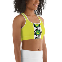 Load image into Gallery viewer, Yellow Center Stripe Suban Sports bra