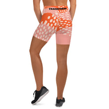 Load image into Gallery viewer, Orange Abstract Yoga Shorts