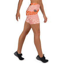 Load image into Gallery viewer, Orange Abstract Yoga Shorts