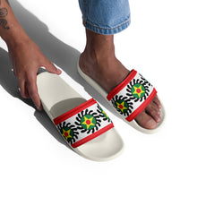 Load image into Gallery viewer, White Suban Men’s slides
