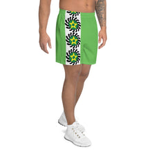 Load image into Gallery viewer, Suban Green Striped Long Shorts
