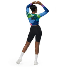 Load image into Gallery viewer, Color Wheel long-sleeve crop top
