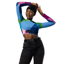 Load image into Gallery viewer, Color Wheel long-sleeve crop top
