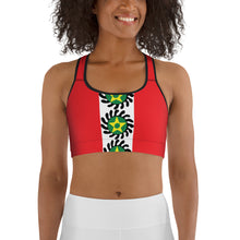 Load image into Gallery viewer, Red Center Stripe Suban Sports bra
