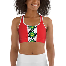 Load image into Gallery viewer, Red Center Stripe Suban Sports bra
