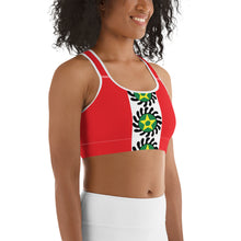 Load image into Gallery viewer, Red Center Stripe Suban Sports bra
