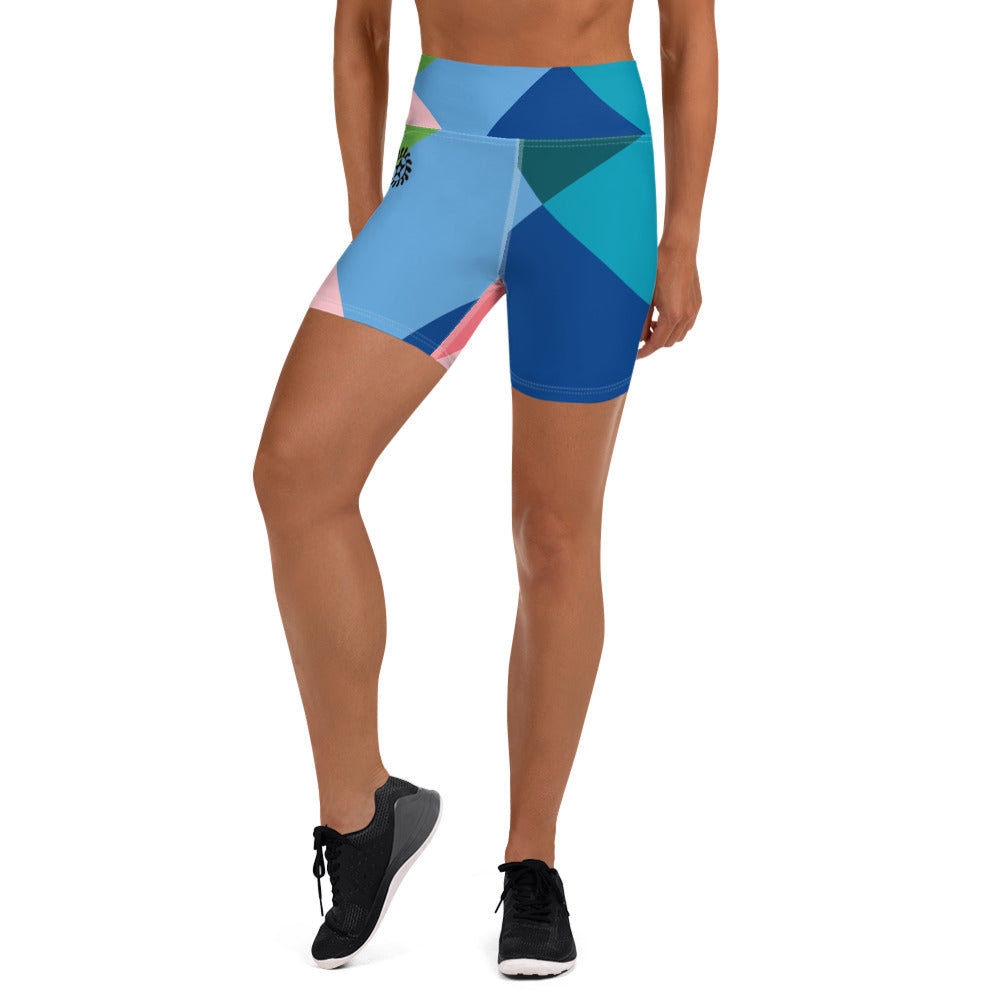 Color Wheel Yoga Shorts